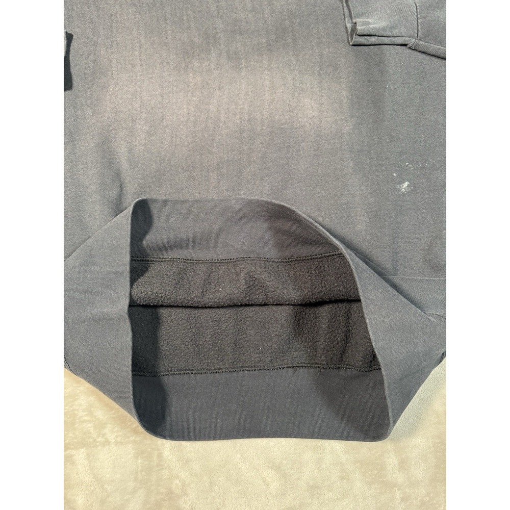 Vintage Musingwear Sweatshirt Crewneck Size XL Black Faded Distressed Cotton - Picture 4 of 7